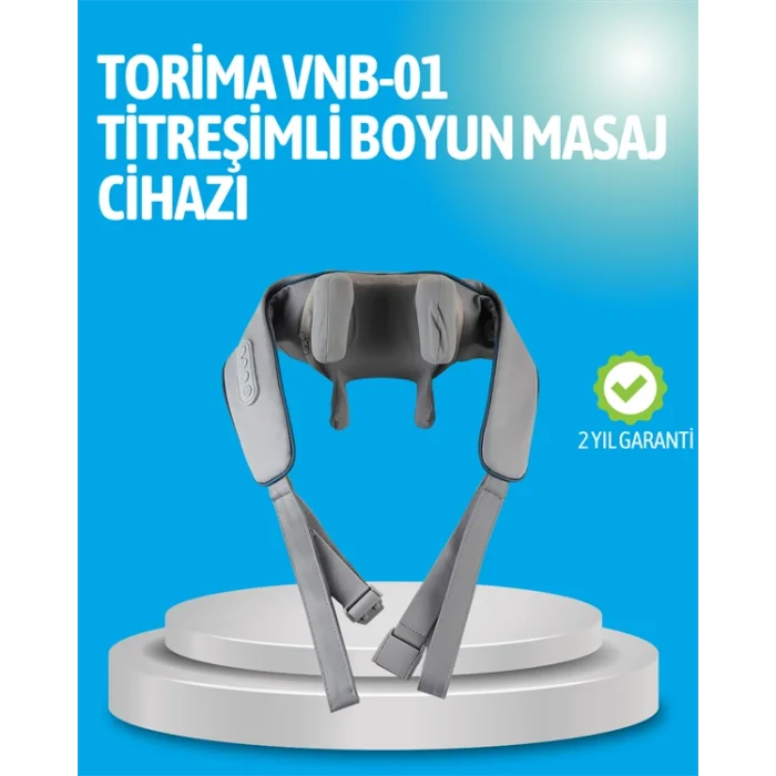 VNB-01 Titreşimli Boyun Masaj Aleti Gri Renk