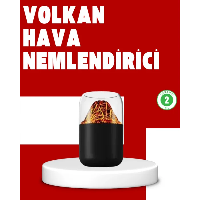 Volkanik Tasarımlı LED Işıklı Ultrasonik Nemlendirici