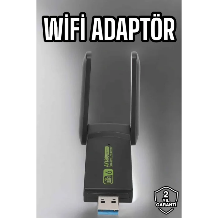 Wifi Adaptör Çift Bantlı Kablosuz Wifi Adaptörü