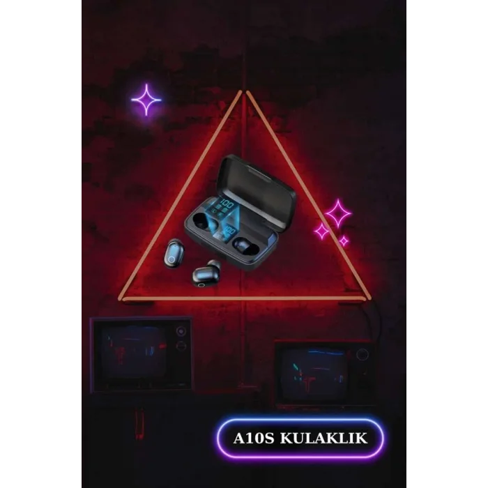 Wireless Şarjlı Pembe Akıllı Saat ve Kablosuz Bluetooth Kulaklık Dokunmatik Kontrol