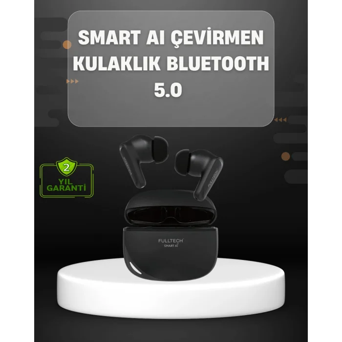 Yapay Zeka Destekli Bluetooth Kulaklık Anlık Çeviri ve Gürültü Engelleme