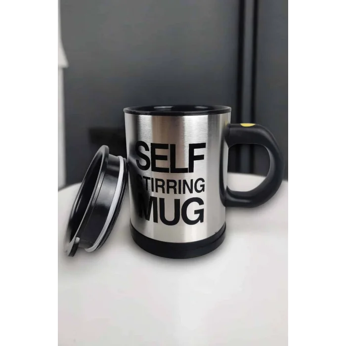 Yazılı Mug Kupa Karıştırıcı Özelliği Ve Paslanmaz Çelik