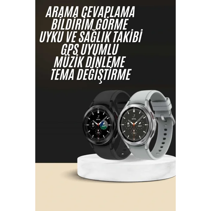 Yeni Nesil Akıllı Saat Çağrı Cevaplayabilen Plastik 47 Mm Uyumlu Kordon