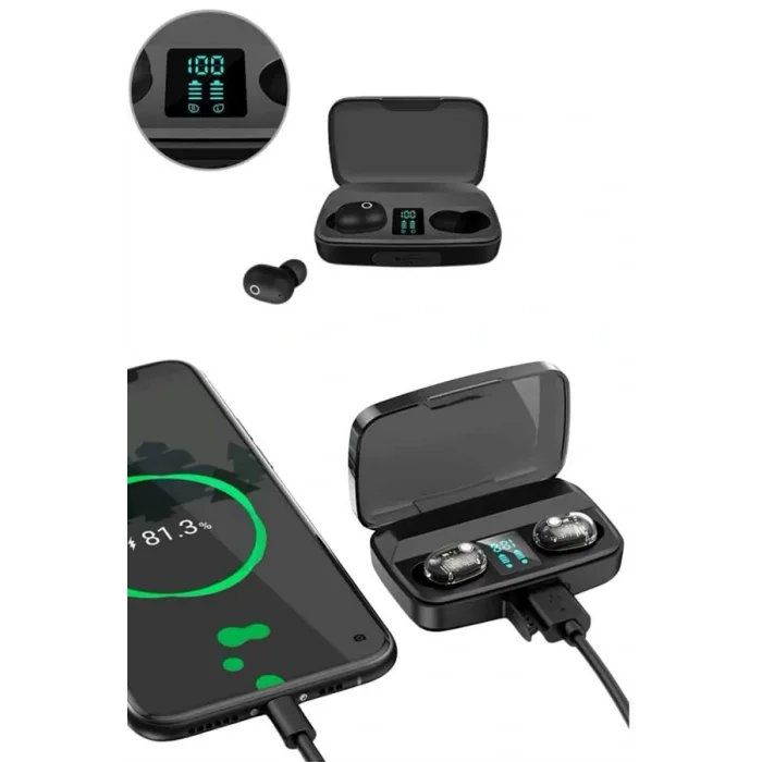 Yeni Nesil TWS Kablosuz Kulaklık Güçlü Batarya Yüksek Kalite Bluetooth 5.0 ANC Özelliği