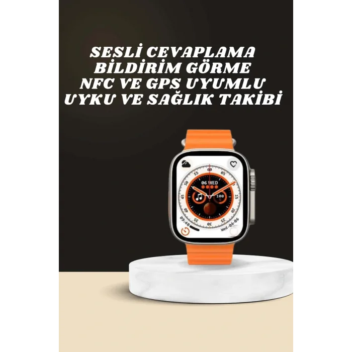 Yeni Nesil Ultra Akıllı Saat Adımsayar Uyku Takibi Nabız Sensörü