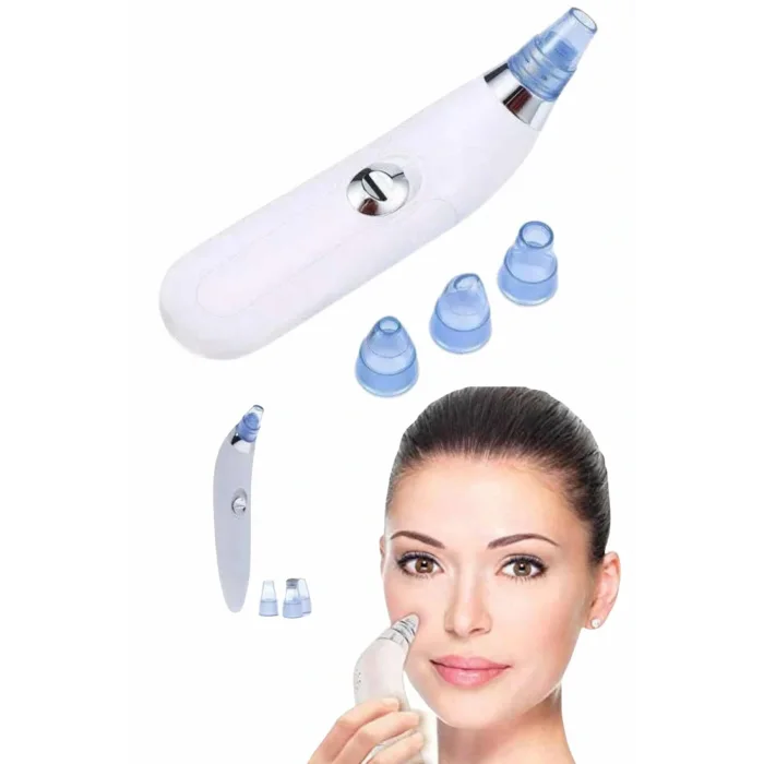 Yeni Nesil Vakumlu Pilli Siyah Nokta ve Yüz Temizleme Cihazı 4 Başlıklı