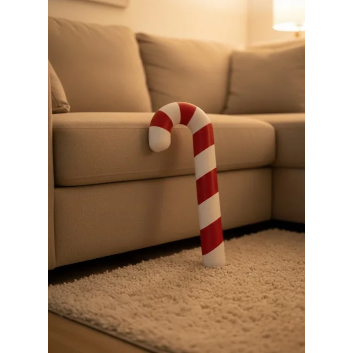 Yılbaşı Temalı Dekoratif Şeker Biblo Sıcak Salon Aksesuarı 13x34 cm