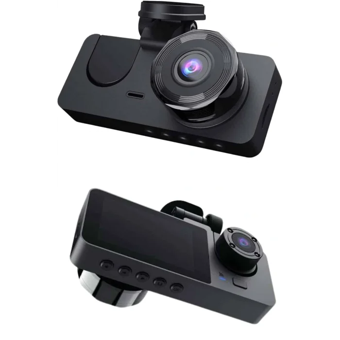 Yol Kayıt Araç Kamerası HD DVR 3 Kameralı 2.0in Ekranlı Ön İç Arka