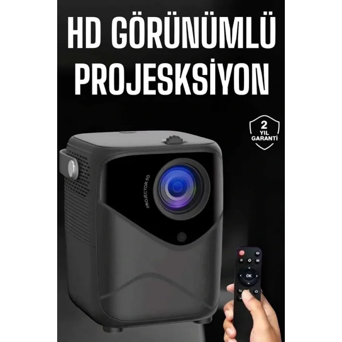 Yüksek HD Görünümlü Taşınabilir Projeksiyon Cihazı