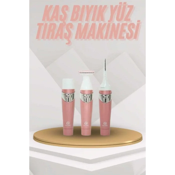 Yüz Kaş ve Tüm Vücut Epilasyon Aleti 3 Başlıklı Hassas Ciltlere Uygun Epilatör