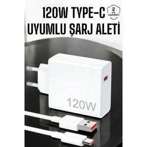 120W Şarj Aleti Type-C Uyumlu Turbo Şarj Aleti