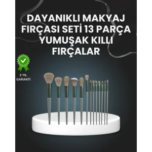 13lü Fiber Kıllı Yumuşak Makyaj Fırçası Seti Taşınabilir ve Ergonomik Tasarım