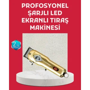 1800 mAh Bataryalı Uzun Kullanım Süreli Şarjlı Tıraş Makinesi