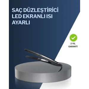 2025 Yeni Seri Dijital Ekranlı Isı Ayarlı Saç Düzleştirici Titanyum Kaplama A Kalite