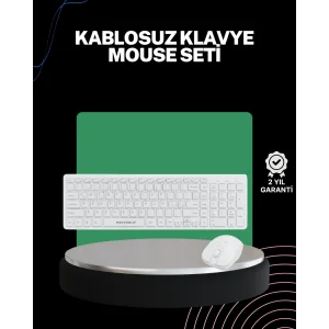 2.4 Ghz Wireless Kablosuz Klavye Mouse Seti Tv Pc Uyumlu