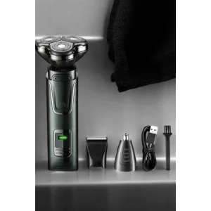 3 Başlıklı Profesyonel Saç ve Sakal Bakım Seti Vücut, Burun ve Kulak Tüy Alma