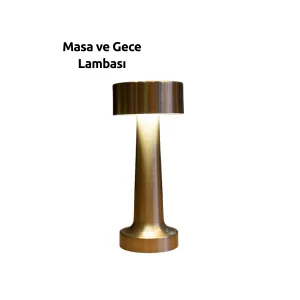 3 Kademeli Dokunmatik Başucu Lambası – Pil ile Sağlam Kablosuz Tasarım