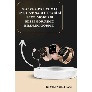 3 Kordonlu Pembe Amoled Ekran Akıllı Saat ve Yeni Nesil Pro Kablosuz Bluetooth Kulaklık ANC/ENC