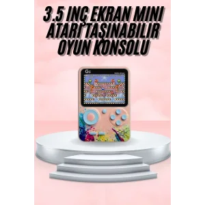 3.5 İnç Klasik Retro LCD Ekran 500 Oyunlu Oyun Konsolu Taşınabilir