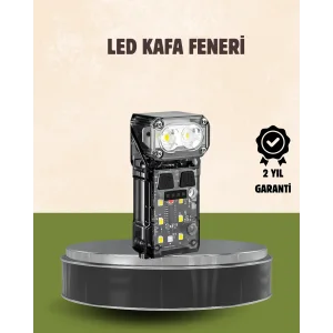 3’ü 1 Arada LED Far Şarj Edilebilir Sensörlü Manyetik 10 Saat Kullanım