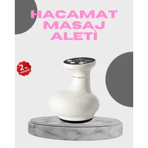 3’ü 1 Arada Şarjlı Masaj Cihazı Kupa Terapisi Sıcak Kompres Gua Sha