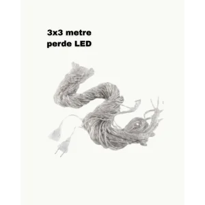 3x3 LED Işık Perdesi Şelale Model İç Dış Mekân Dekorasyonu