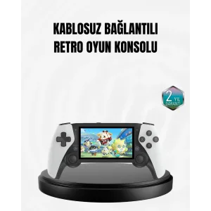 4.3 İnç Ekranlı Retro Oyun Konsolu – 64 GB Hafızalı, Şarjlı ve Multimedya Destekli