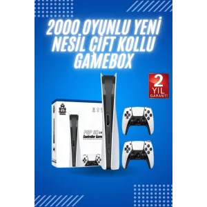 4K HD Klasik Retro Game Box 3000 Oyunlu Çift Kollu Çift Kişilik Oyun Konsolu