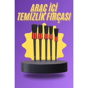 5 Parça Araç İçi Temizlik Fırçası Araç İçi-Dışı Temizleme Fırça Seti