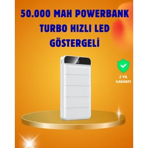 50000mAh LED Göstergeli Taşınabilir Şarj Cihazı