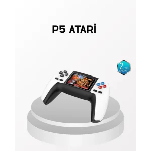 520 Klasik Oyunlu P5™ ControllerView Retro Konsol – Şarjlı, AV Giriş Destekli, Ergonomik Tasarım