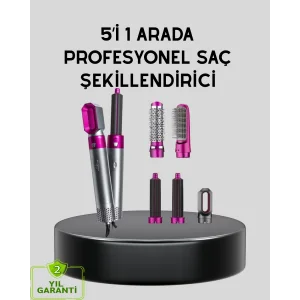 5’i 1 Arada Saç Şekillendirme Makinesi Hızlı Kuruma ve Kuaför Kalitesinde Sonuç