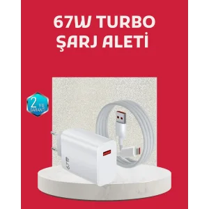 67 Watt Turbo Şarj Cihazı Motorola G30 G50 G60 G82 Uyumlu
