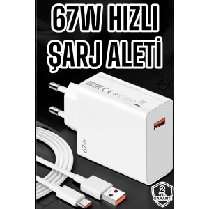 67W Şarj Aleti Turbo Hızlı Type-C Şarj