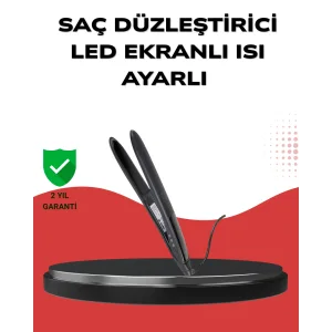 A Kalite Orijinal 2025 Isı Ayarlı Titanyum Seramik Plakalı Profesyonel Saç Düzleştirici