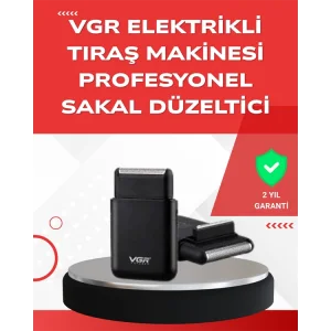ABS Gövdeli Süper İnce Elektrikli Sakal Kesici – 45 dk Kablosuz Kullanım, Yanak Makası Dahil