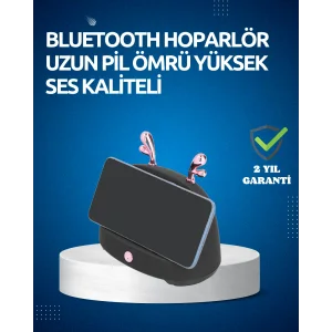 Akıllı Kablosuz Telefon Tutucu ve Stereo Hoparlör – Kolay Kullanım ve Yüksek Ses Kalitesi