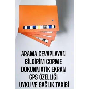 Akıllı Saat 7 Kordonlu Bildirim Görebilen Metal Kordon GPS Özelliği