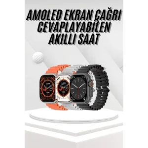 Akıllı Saat Bleutooth Bağlantılı Akıllı Saat Amoled Ekran 49 MM