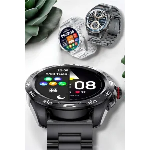 Akıllı Saat Sağlık ve Fitness Takibi Bluetooth Bağlantılı Dokunmatik Ekran