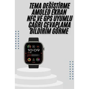 Akıllı Saat Uyku ve Sağlık Takibi GPS Uyumlu Tema Değiştirme