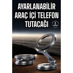 Araç İçi Telefon Tutacağı Manyetik Tasarım Ayarlanabilir