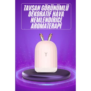 Aromaterapi Hava Nemlendirici Dekoratif USB Şarjlı Tavşan Nemlendirici