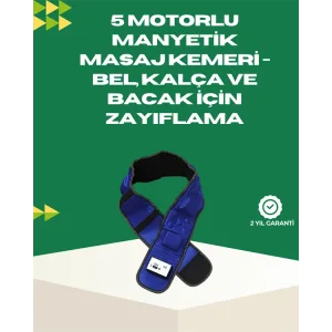 Ayarlanabilir Hız ve Titreşim Modlarına Sahip Manyetik Masaj ve Zayıflama Kemeri