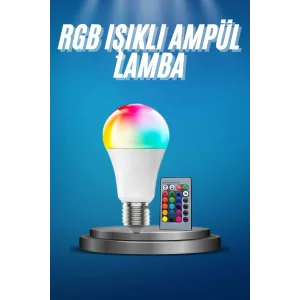 Ayarlanabilir Parlaklık RGB Led Ampul Beyaz Lamba Ve Renkli Ampul