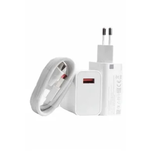 Beyaz Ultra Plus Hızlı Şarj Seti Şarj Adaptörü ve Kablosu 67W