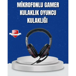 Bilgisayar Oyuncu Kulaklığı – Yumuşak Pedli, Dayanıklı İpli Kablo