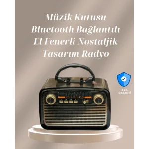 Bluetooth Bağlantılı Taşınabilir Hoparlör – FM/AM Radyo Özellikli, Şarj Edilebilir Batarya, 1 kg