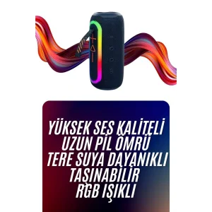 Bluetooth Hoparlör Uzun Pil Ömrü Taşınabilir Yüksek Ses Kaliteli