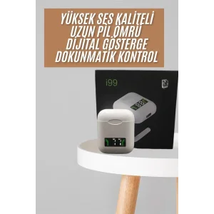 Bluetooth Kulaklık Dokunmatik Kontrol Uzun Pil Ömrü Dijital Göstergeli